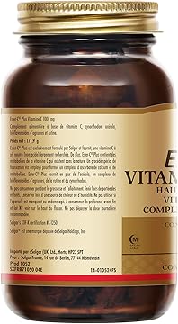 Solgar Ester-C® Plus 1000 mg - Défenses Immunitaires - Vitamine C - Antioxydants - Réduction de la fatigue - Immunité - Vitalité et énergie - Complément Alimentaire - Flacon de 30 comprimés