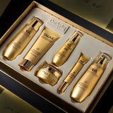 Ensemble de soins pour la peau du visage à l'escargot doré, crème blanchissante hydratante, toner, gratitude, crème pour les yeux, nettoyant, BB crème, kit de beauté coréenne, 6 pièces