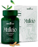 Capsules MULLEIO pour la santé pulmonaire, complément à base de plantes pour le nettoyage des poumons, l'amélioration de la fonction pulmonaire et le soutien respiratoire – Molène, Cordyceps,