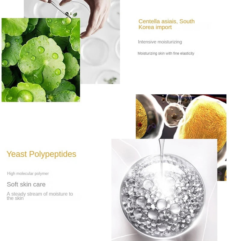 Ensemble de soins pour la peau réparateur, crème pour le visage, nettoyant, toner, crème pour les yeux, sérum de levure Niacinamide, hydratant, éclaircissant, contrôle du sébum, soins de la peau, 6 pièces