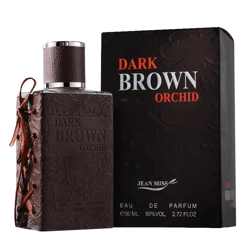 Sexuellement Glamour pour homme et femme, marron foncé, orchidée, eau de parfum, rétro, gentleman, whisky, phéromone, vaporisateur corporel, 80ml