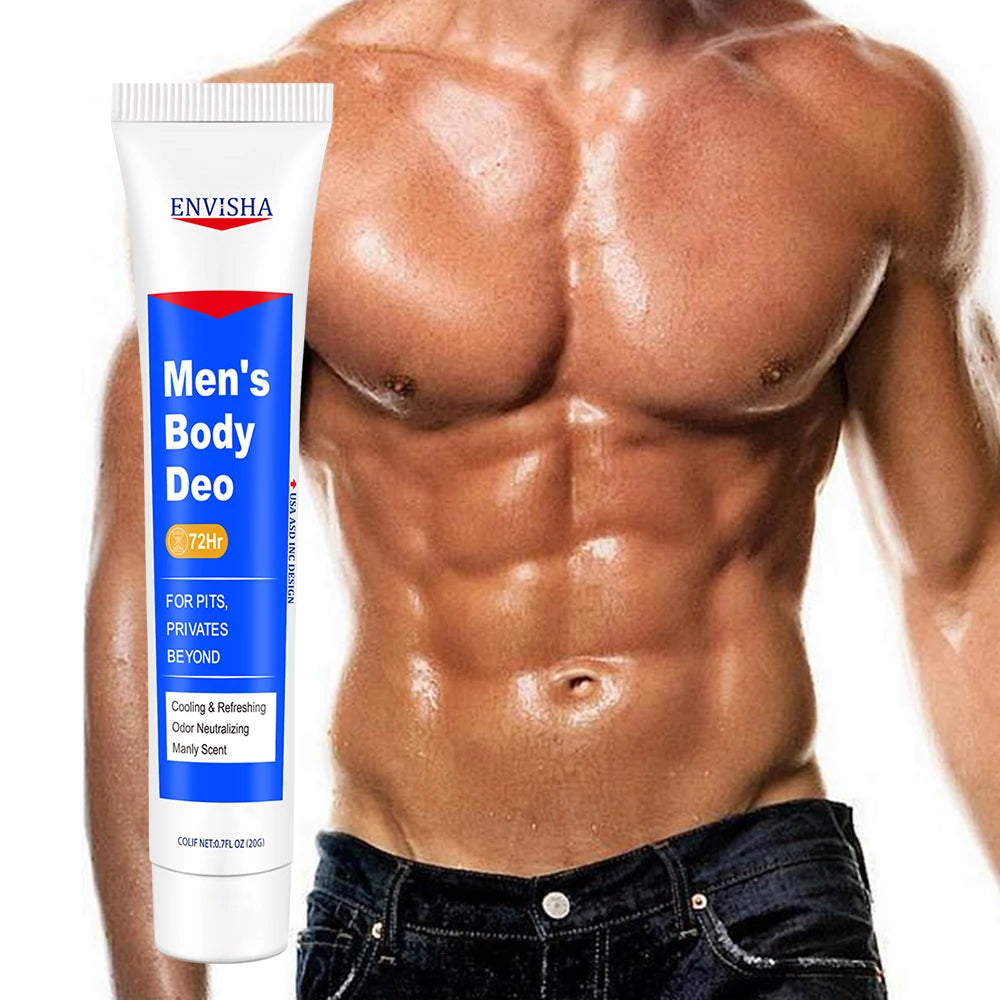 ENVISHA – Lotion pour le corps pour hommes, pour parties intimes, aisselles, fesses, déodorant, durable, parfum, beauté et santé, 72 heures