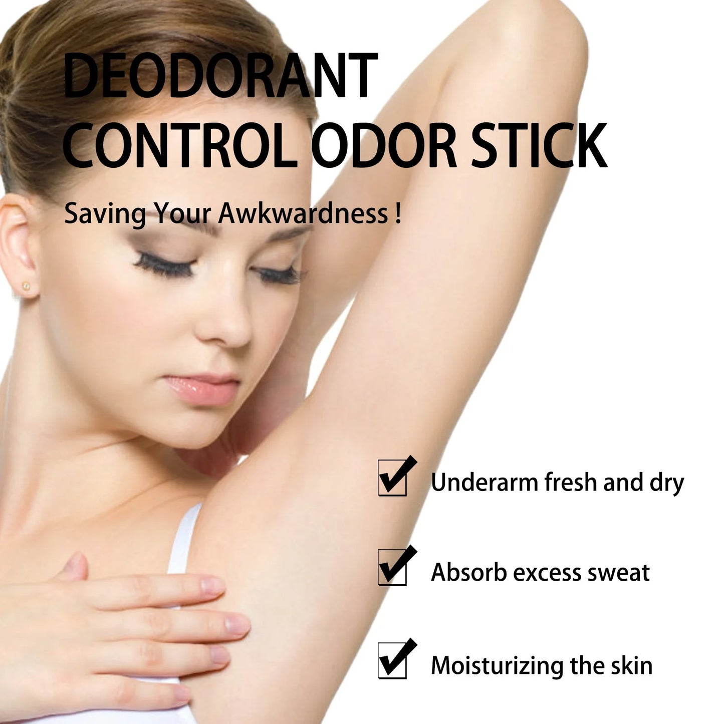 Bâton déodorant anti-transpirant en bois de santal ambre naturel, parfum durable, rafraîchissant, odeur du corps des aisselles, baume dissolvant d'odeurs de sueur