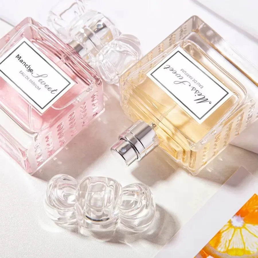 50ML 1.7FL.OZ Parfums longue durée pour femmes Notes florales romantiques Eau de Parfum pêche bergamote Rose Patchouli Parfum