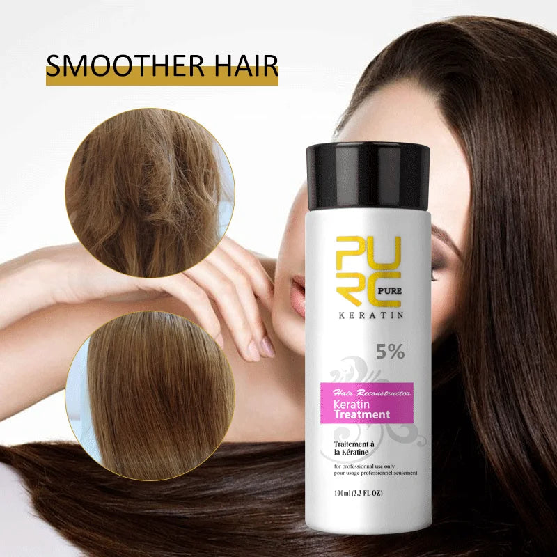 PURC-Shampooing supporter fiant KerBrian, traitement des cheveux, livres profonds, lissage, lissage, soins capillaires, beauté, santé, 100ml