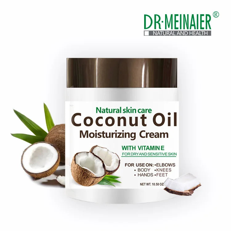 Huile de noix de coco naturelle biologique, 300g/10,58 fl.oz, réparation pressée à froid, peau sèche, soins capillaires, Massage corporel, crème hydratante