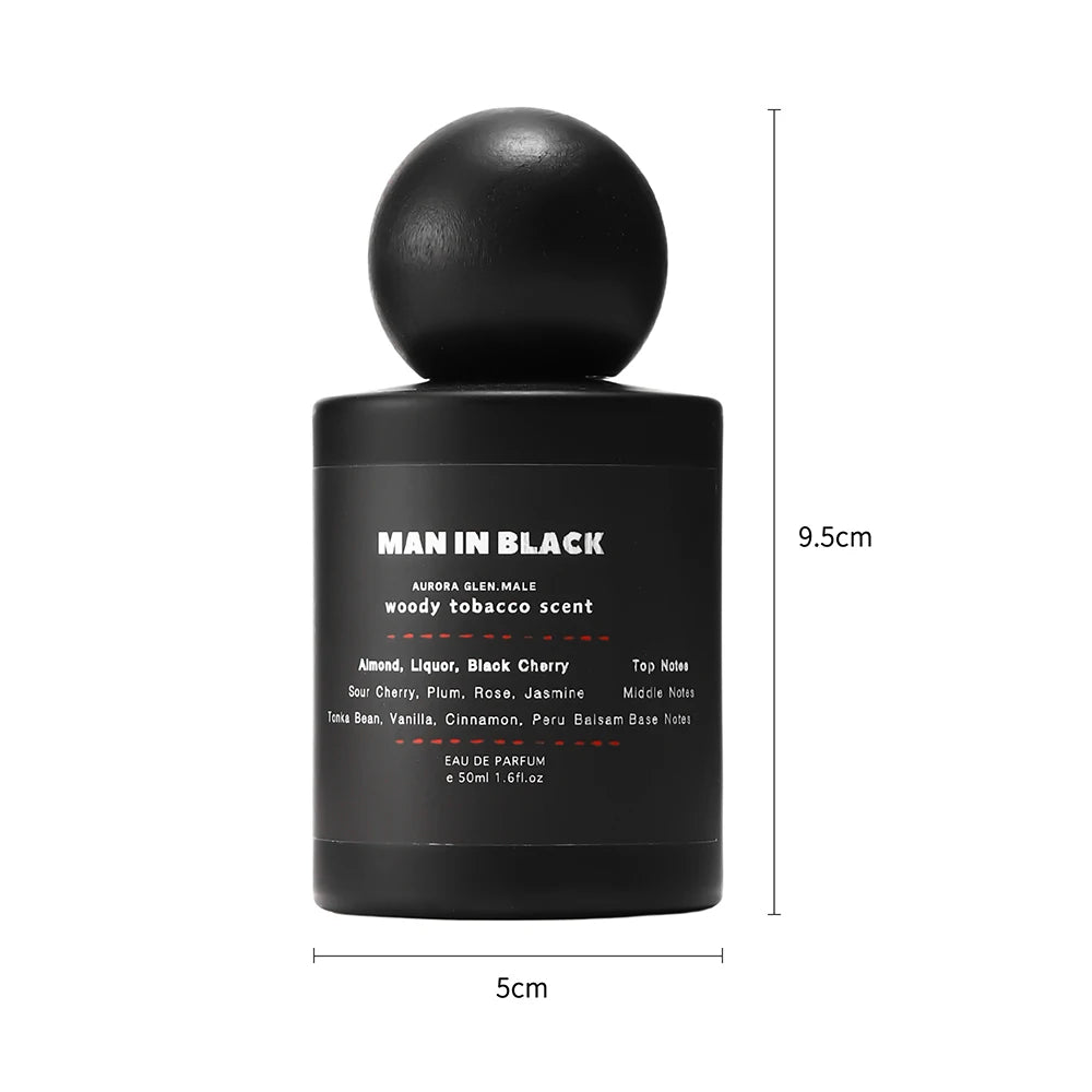 HOMME en noir parfum homme-Woody tabac parfum homme rhum tabac EDT parfum cuir longue durée parfum de soirée