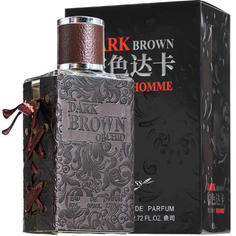 Sexuellement Glamour pour homme et femme, marron foncé, orchidée, eau de parfum, rétro, gentleman, whisky, phéromone, vaporisateur corporel, 80ml