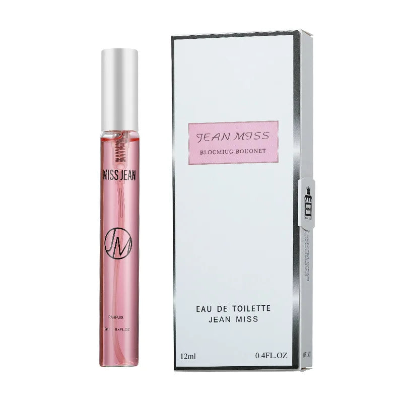 12ml JEAN MISS EAU DE PARFUM Légères Fleurs Rose Parfum Parfum Spray Corps pour Femmes Fille Exquis Portable Parfum Sexy