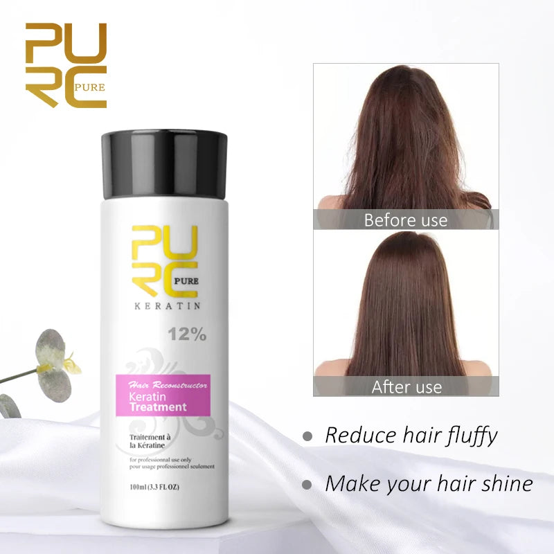 PURC-Shampooing supporter fiant KerBrian, traitement des cheveux, livres profonds, lissage, lissage, soins capillaires, beauté, santé, 100ml