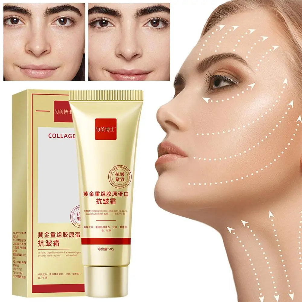 Crème anti-déformable et raffermissante pour la peau, douce, nourrissante, lissante, ridules, hydratante