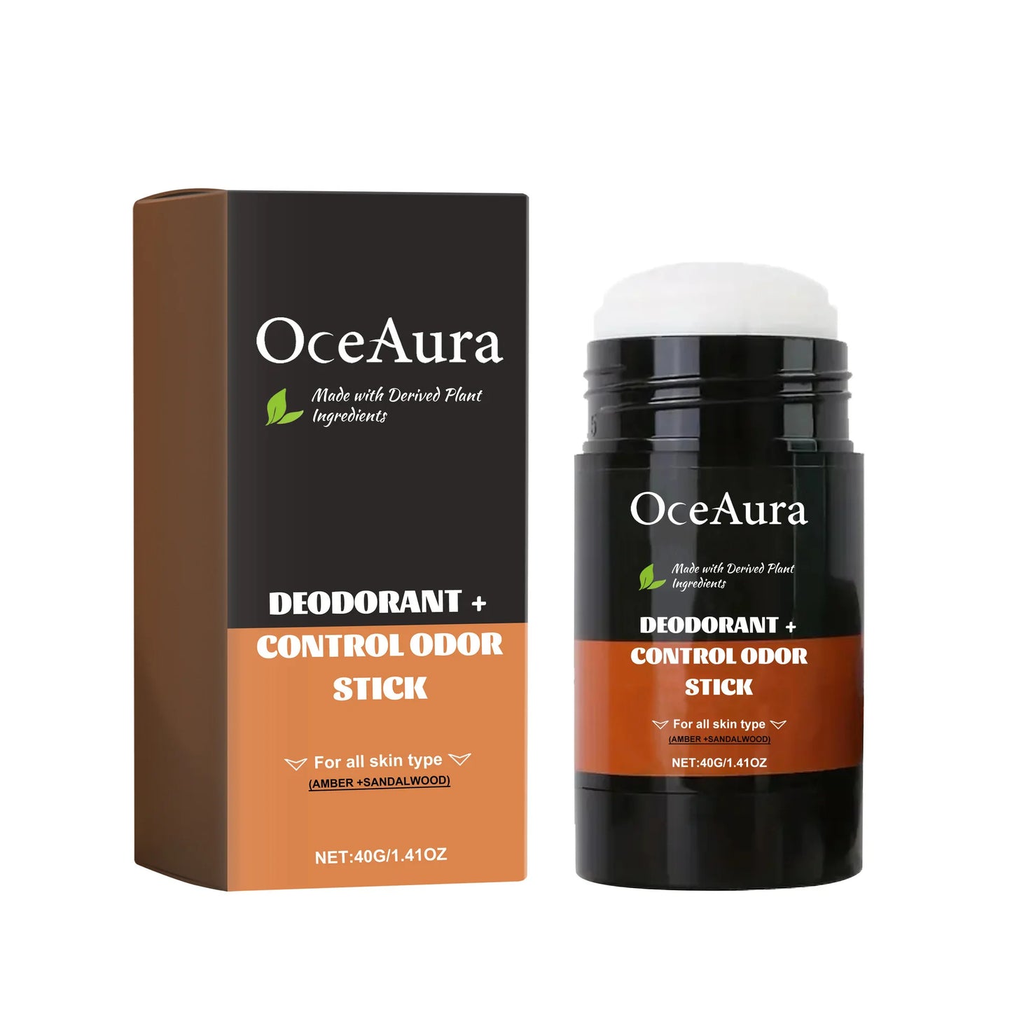 Bâton déodorant anti-transpirant en bois de santal ambre naturel, parfum durable, rafraîchissant, odeur du corps des aisselles, baume dissolvant d'odeurs de sueur