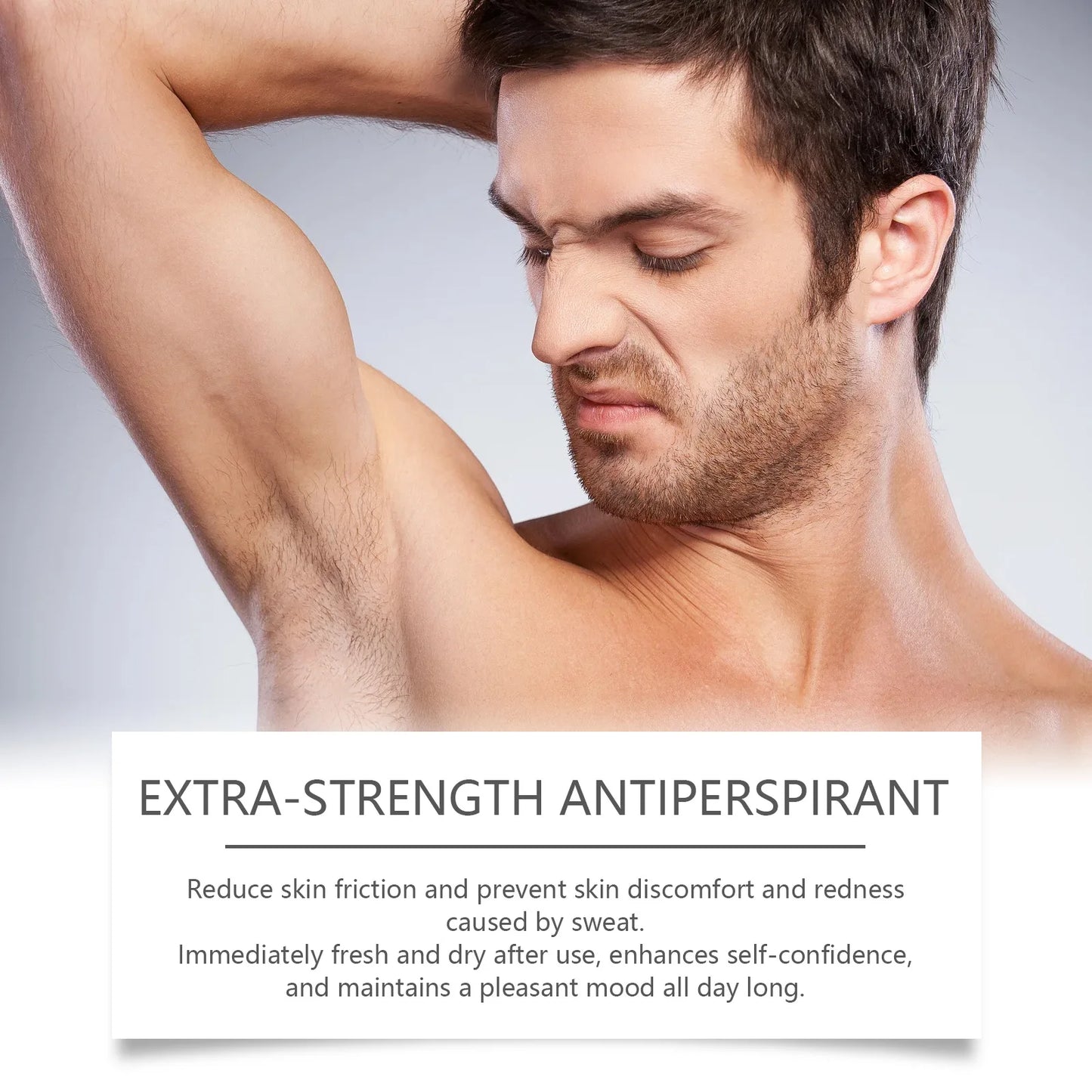 Déodorant anti-transpirant pour hommes, élimination des odeurs des aisselles, vitamine E, élimination des odeurs corporelles, parfum durable, bâton 70g