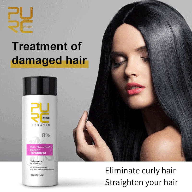 PURC-Shampooing supporter fiant KerBrian, traitement des cheveux, livres profonds, lissage, lissage, soins capillaires, beauté, santé, 100ml