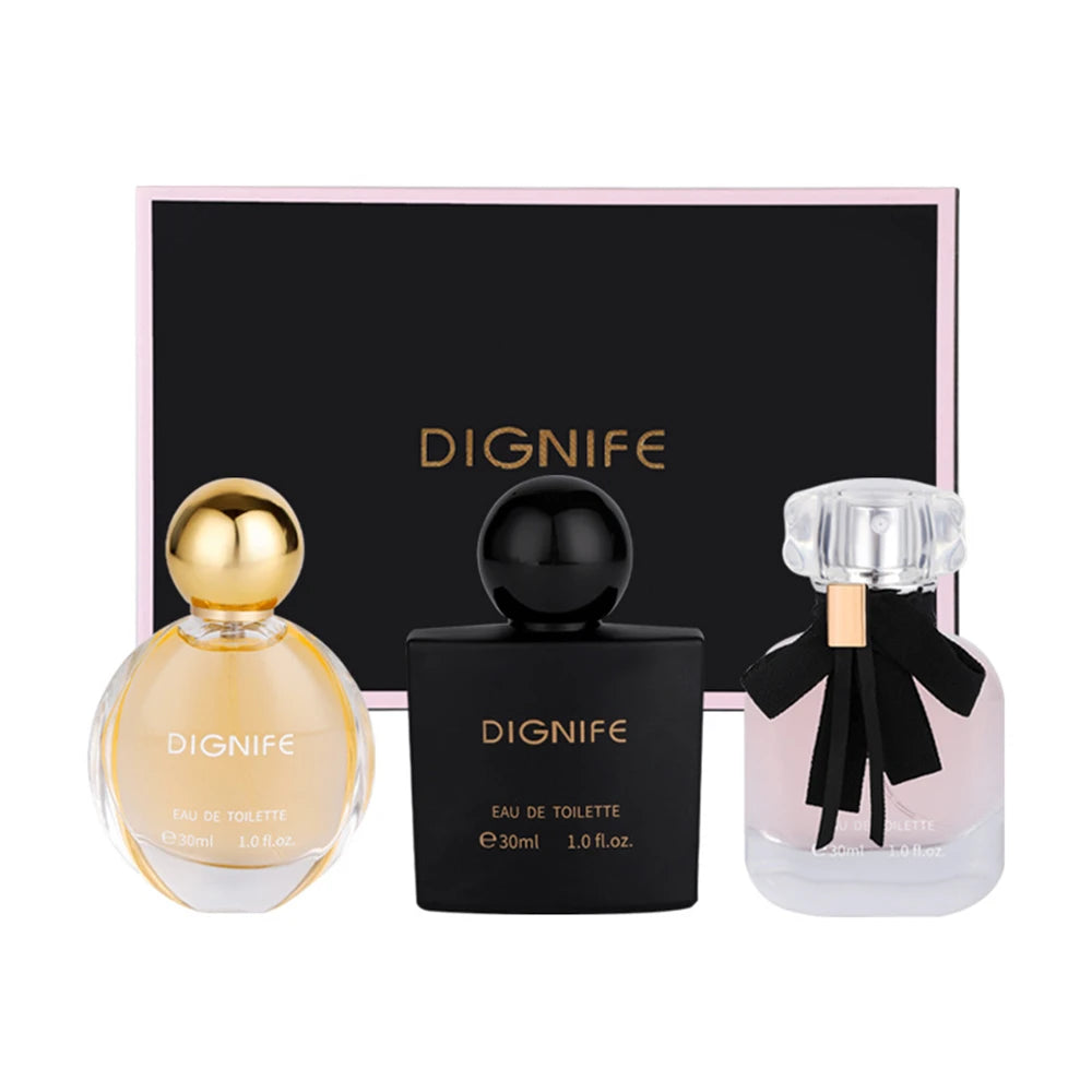 Sexuellement floral fruité pour femme, parfum pour femme, spray corporel, nouilles, coffret cadeau, original, haute qualité, 90ml, 3 pièces