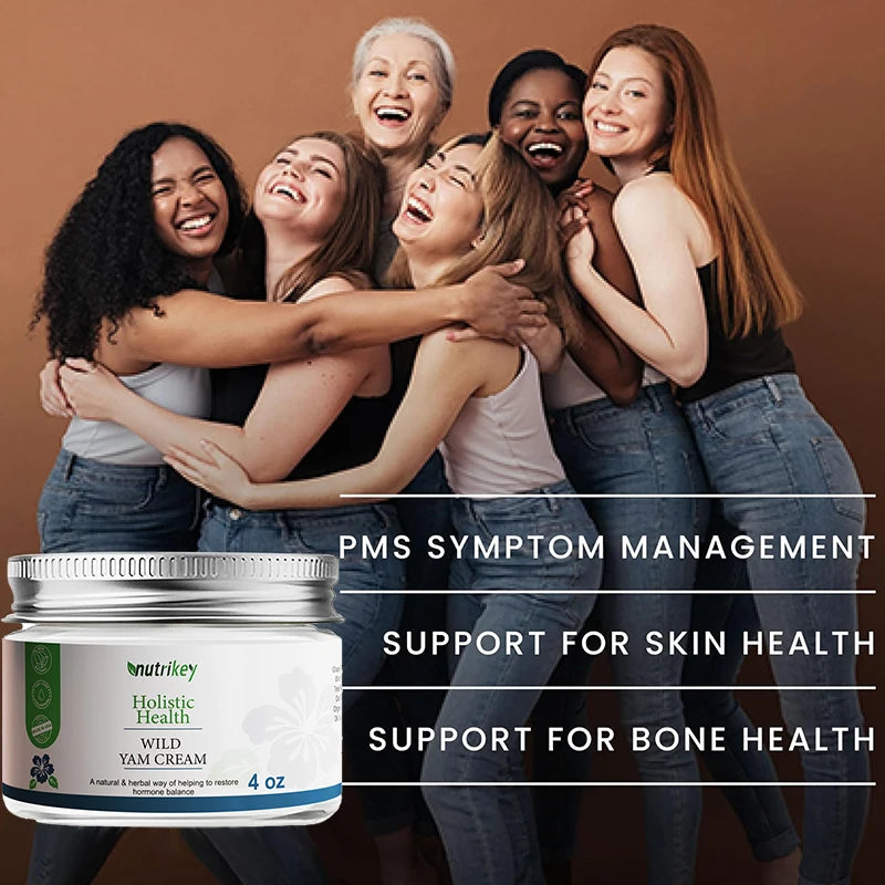 Crème à l'igname sauvage, équilibre hormonal naturel, Estrogen Bio Bethale pour femmes, crème pour le corps végétale biologique, soulagement naturel pour la santé des femmes