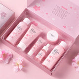 LAIKOU Sakura ensembles de soins de la peau nettoyant pour le visage crèmes pour les yeux crème pour le visage sérum Lotion Toner éclaircissant hydratant Kit de soins du visage