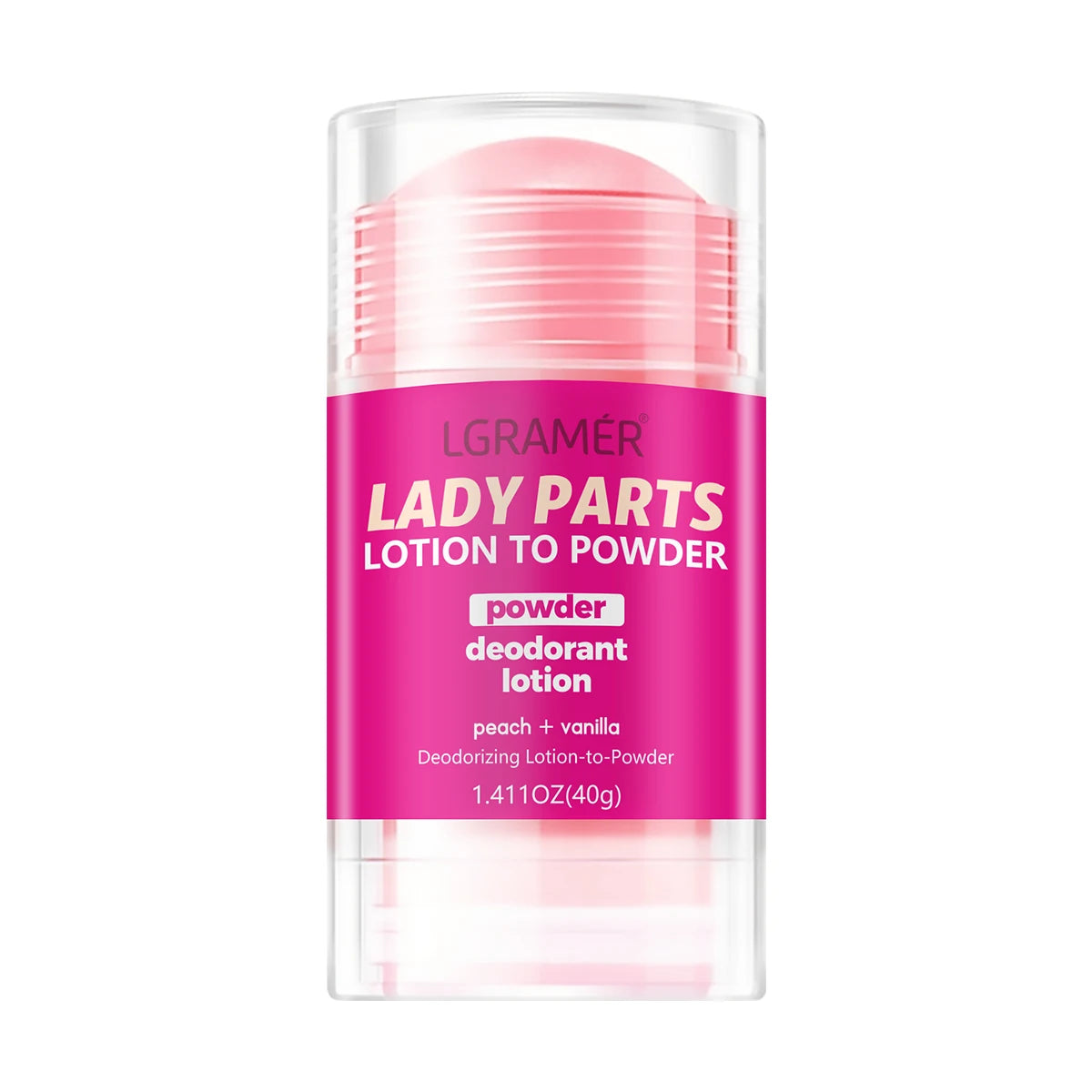 Dissolvant d'odeurs corporelles, bâton anti-transpirant, déodorant pêche, élimination des aisselles pour femmes et hommes, bâton déodorant miel pêche 40g