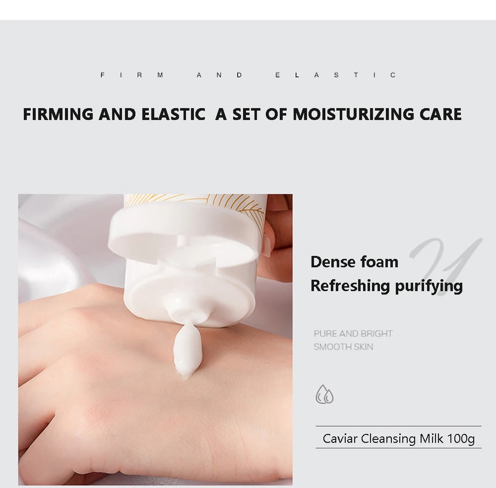 15 pièces Caviar ensemble de soins de la peau ensemble de sérum pour le visage hydratant Anti-rides blanchissant beauté santé coréen Costume de soins de la peau du visage