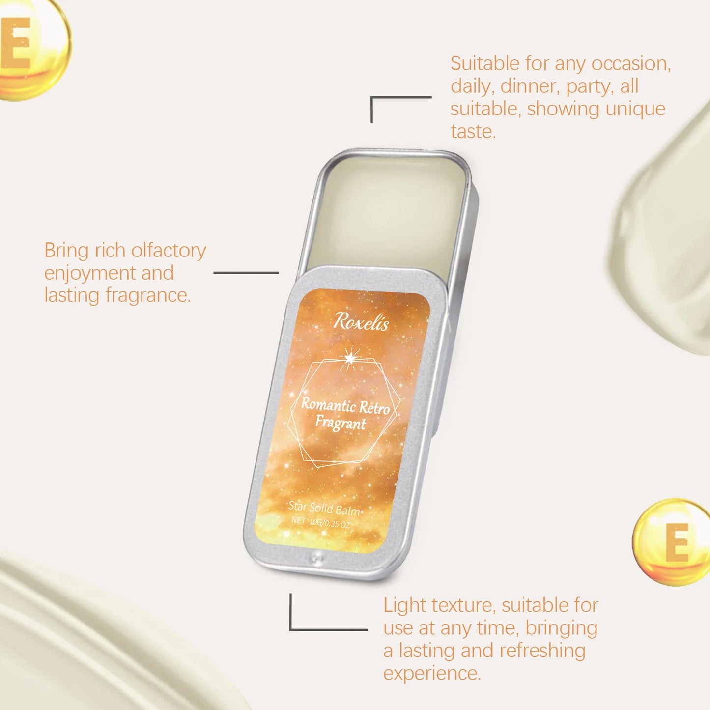 Baume solide au phéromone Rose pour femmes, parfum doux et durable, déodorant, pour attacher l'homme, améliore les baumes frais et portables pour le corps
