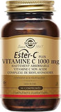Solgar Ester-C® Plus 1000 mg - Défenses Immunitaires - Vitamine C - Antioxydants - Réduction de la fatigue - Immunité - Vitalité et énergie - Complément Alimentaire - Flacon de 30 comprimés