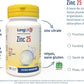 LongLife® Zinc 25 | Haut dosage 25mg zinc à biodisponibilité élevée | Plus de 100 jours de traitement | Défenses immunitaires, renforce peau et os | Végan et sans gluten