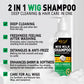 shampoing au lait Anti-frisottis, produit de soin capillaire adoucissant, perruque humaine et synthétique, nettoyage en profondeur, brillant hydratant, shampoing 2 en 1