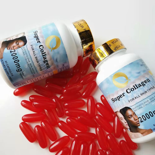 Super collagène acide hyaluronique poudre lot cheveux collagène capsule blanchissant la peau surabondance athion capsules