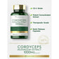 Capsules de champignon Cordyceps Carlyle 1000 mg | 150 capsules | Extrait de champignon souche CS-4 | Sans OGM ni gluten