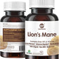 Lions Mane Supplement Capsules 6300mg, 11:1 Powerful Nootropic Mushroom Extract Brain Supplements for Memory and Focus, Cognitive and Immune Support Supplement, 90 Vegan Capsules