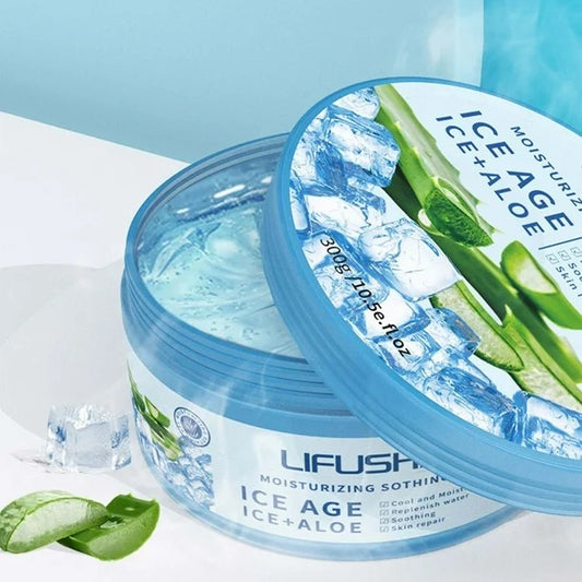 Gelée glacée à 99 % d'aloe vera LIFUSHA Gel hydratant apaisant en profondeur Gel hydratant rafraîchissant et éclaircissant
