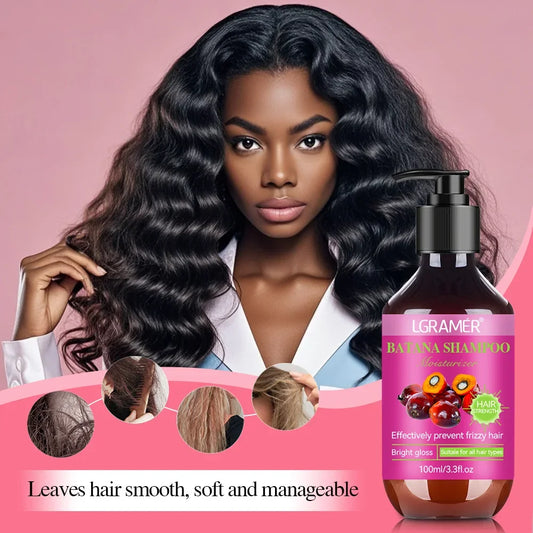 Shampoing contrôlé à l'huile, 100ml, répare les cheveux endommagés, élimine les pellicules, hydrate, soulage les démangeaisons, adapté à tous les cheveux
