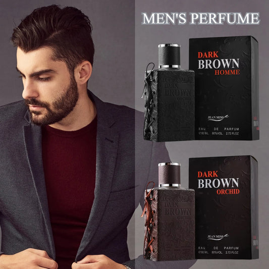 Sexuellement Glamour pour homme et femme, marron foncé, orchidée, eau de parfum, rétro, gentleman, whisky, phéromone, vaporisateur corporel, 80ml