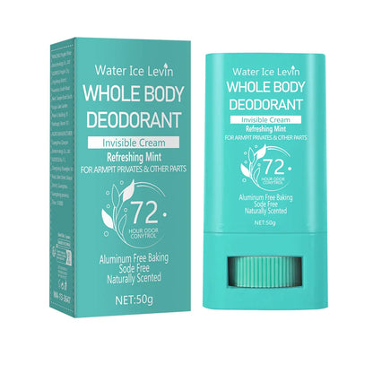 Bâton de crème désodorisante invisible pour tout le corps, séchage rapide, reétiquette de parfum, anti-transpiration, odeur de poignet