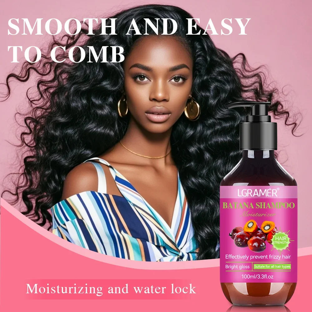 Shampoing contrôlé à l'huile, 100ml, répare les cheveux endommagés, élimine les pellicules, hydrate, soulage les démangeaisons, adapté à tous les cheveux