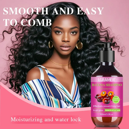 Shampoing contrôlé à l'huile, 100ml, répare les cheveux endommagés, élimine les pellicules, hydrate, soulage les démangeaisons, adapté à tous les cheveux