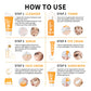 Ensemble de soins pour la peau à la vitamine C, nettoyage en profondeur, crème pour le visage, hydratante, Anti-rides, Kit de soins pour le visage, boîte cadeau, 6 pièces/ensemble