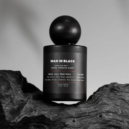 HOMME en noir parfum homme-Woody tabac parfum homme rhum tabac EDT parfum cuir longue durée parfum de soirée
