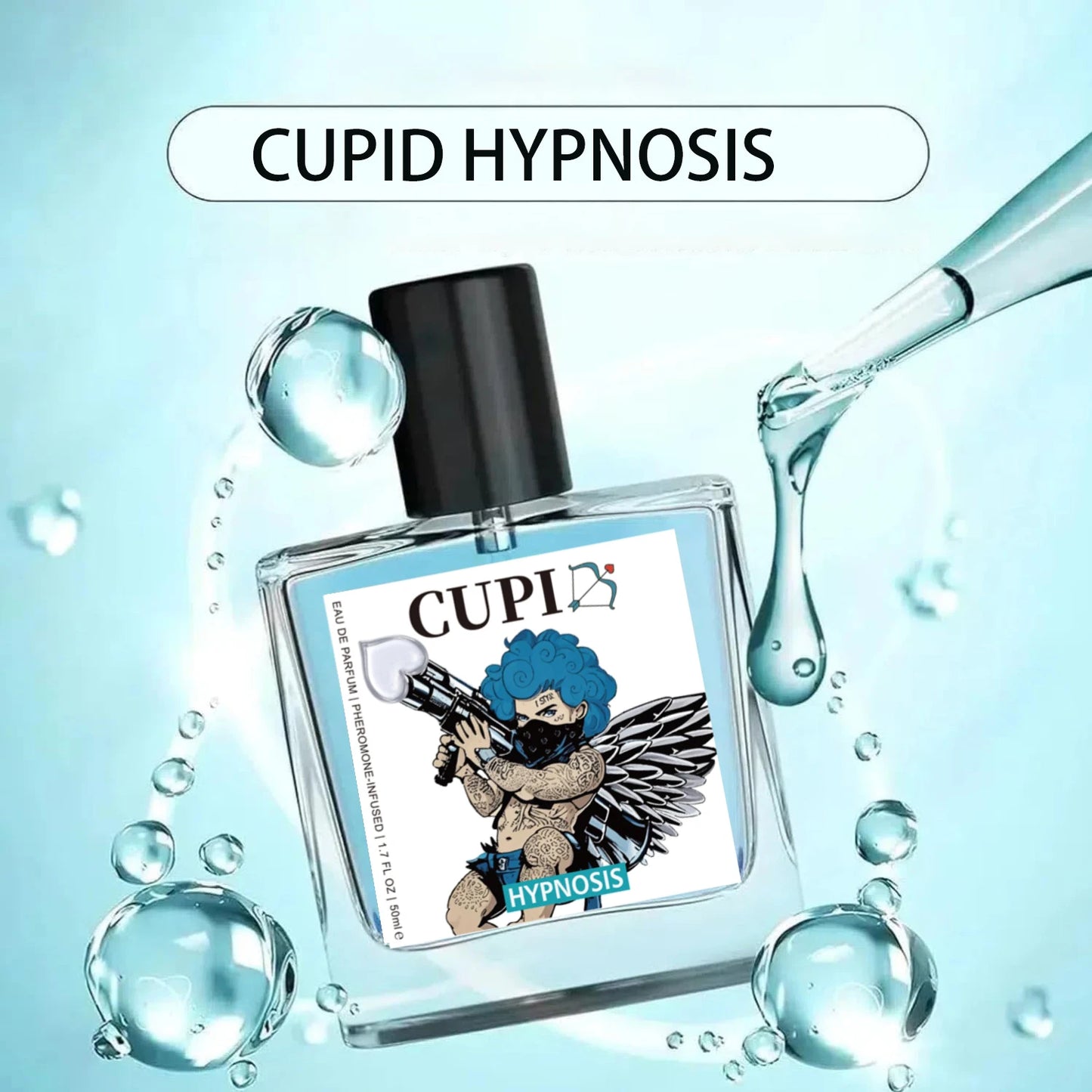 50ml Cupidon hypnose Parfum phéromone Cologne pour hommes longue durée Eau de Parfum haute qualité Hombre Parfum pour attirer les femmes