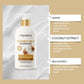 Shampoing au lait de coco pour cheveux secs et abîmés – Nourrissant et hydratant – Nettoyage doux pour cheveux doux et brillants – Sans sulfate