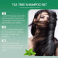 Ensemble de shampoing et après-shampooing, nettoyage en profondeur, hydratant, nourrissant, réparation, contrôle de l'huile sèche endommagée, soins capillaires pour arbre à thé