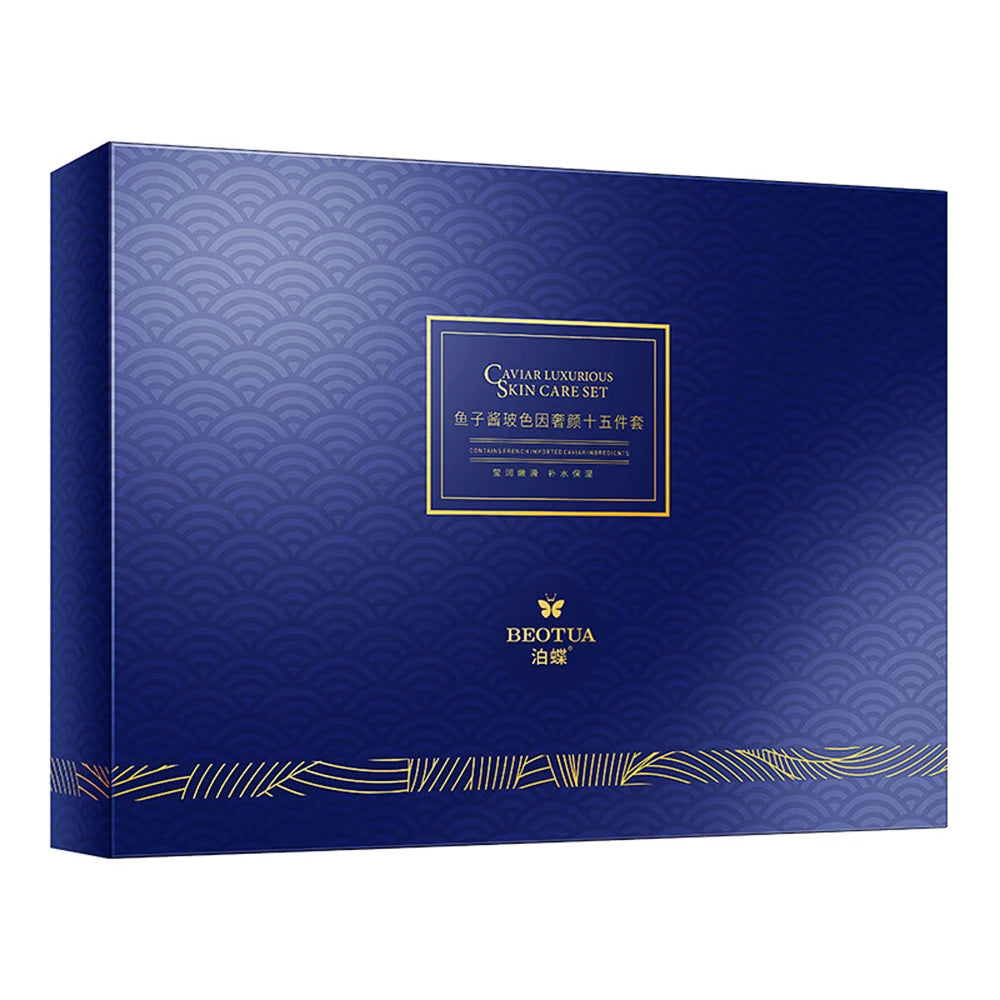 Ensemble de soins pour la peau du visage, essence de caviar, hydratant, blanchissant, anti-âge, beauté, santé, cosmétiques coréens, kit de soin de la peau, 15 pièces