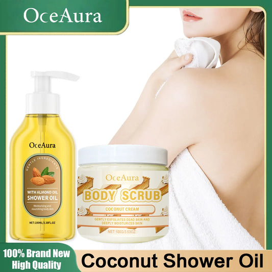 Huile de douche pour peau sèche, nettoyage doux, apaiser, hydratant, contrôle de l'huile, parfum, gommage relaxant pour le corps, huiles de bain nourrissantes