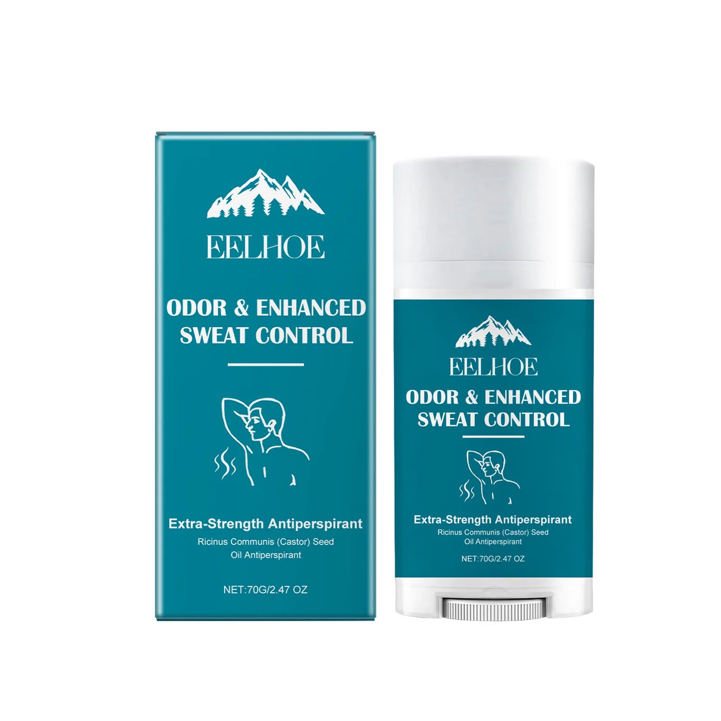Déodorant anti-transpirant pour hommes, élimination des odeurs des aisselles, vitamine E, élimination des odeurs corporelles, parfum durable, bâton 70g