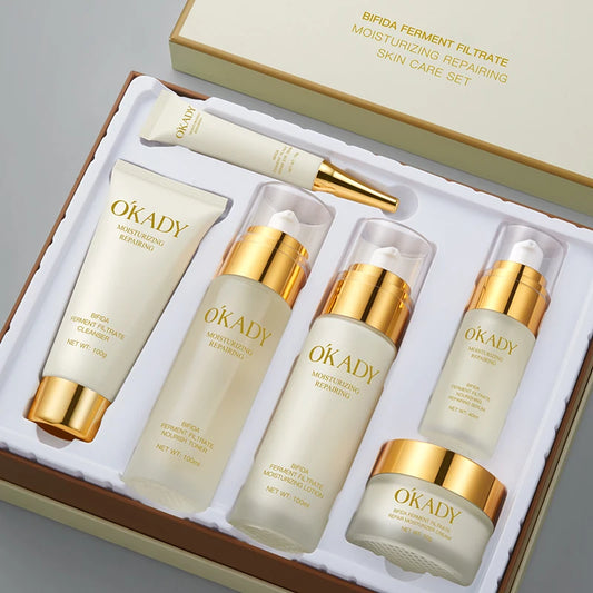OKADY offres spéciales faible remise Bifida Ferment Lysate hydratant Anti-âge Lotion Toner crème bio ensemble de soins de la peau