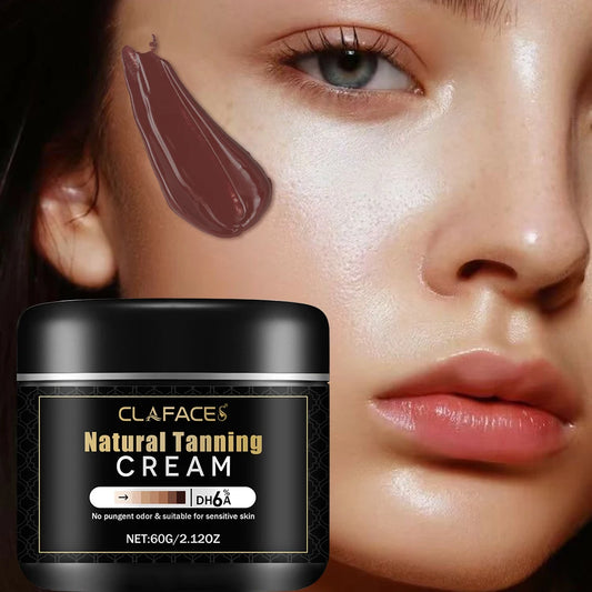 Crème bronzante naturelle pour la beauté du visage et du corps, obtenir une peau brune naturelle sans odeur irritante, hydratante et nourrissante
