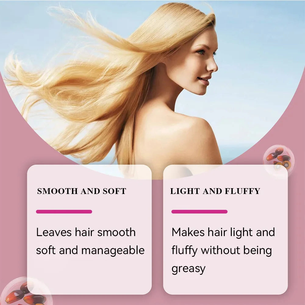 Shampoing contrôlé à l'huile, 100ml, répare les cheveux endommagés, élimine les pellicules, hydrate, soulage les démangeaisons, adapté à tous les cheveux