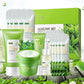 Kit de coffret cadeau thé vert rajeunissement de la peau Essence pour le visage crème pour le visage coréenne estompe les cernes crème pour les yeux produits de soins de la peau 19 pièces