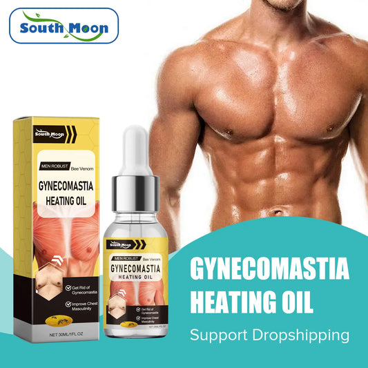 Huile essentielle pour muscles abdominaux pour hommes, sein optimiste, rétrécissement de la poitrine, corps saillant, élimine les graisses, améliore le métabolisme, gynécomastie, raffermit