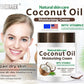 Huile de noix de coco naturelle biologique, 300g/10,58 fl.oz, réparation pressée à froid, peau sèche, soins capillaires, Massage corporel, crème hydratante